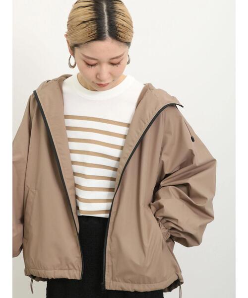 「Samansa Mos2 blue」 ジップアップブルゾン F ライトベージュ レディース_画像8