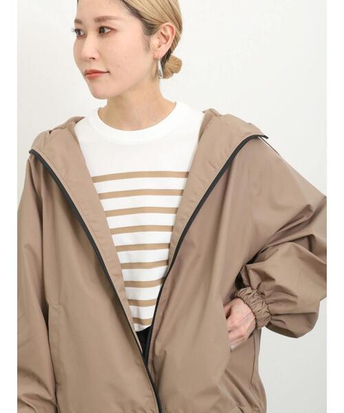 「Samansa Mos2 blue」 ジップアップブルゾン F ライトベージュ レディース_画像9