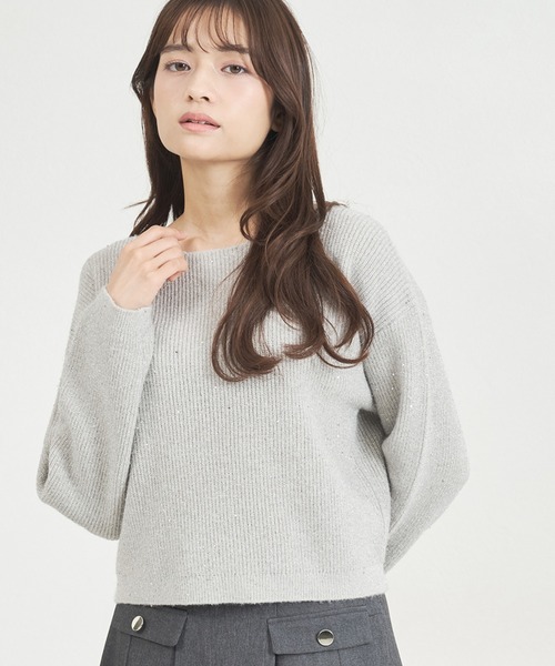 MISCH MASCH ニット セーター WEB限定 2025秋冬新作 スパンコール