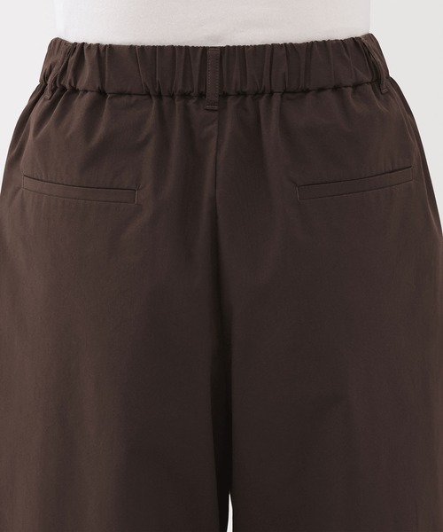 無印良品（MUJI） パンツ 婦人 乾きやすい ブロードワイドテーパード