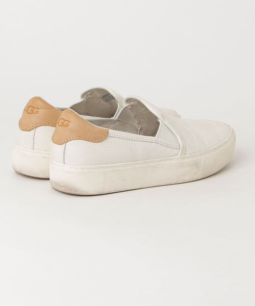 UGG」 スリッポン 24cm ホワイト レディース 美品UGG ブラック UGG」 スリッポン 24cm ホワイト レディース 美品UGG ブラック