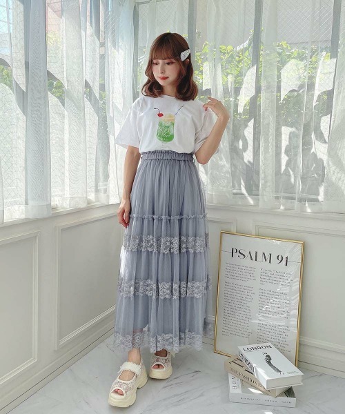 F i.n.t（フィント） tシャツ 半袖 クリームソーダプリントTシャツ 