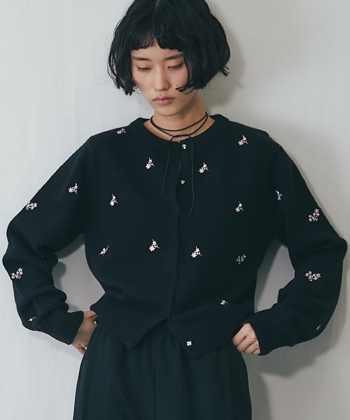 カーディガン 花柄刺繍カーディガン レディース : ZOZOTOWN Yahoo!店