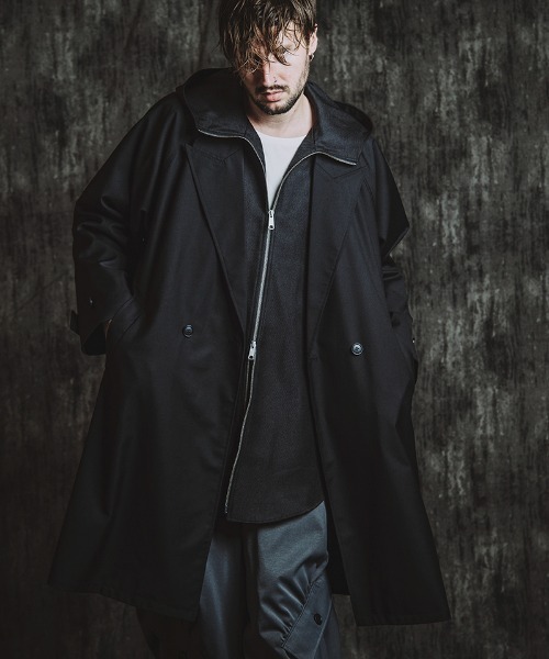 美品✨ペニーブラック　マキシ丈　アイコンデザイン　ダブルブレスト　ロングコート 美品✨ペニーブラック マキシ丈 アイコンデザイン ダブルブレスト