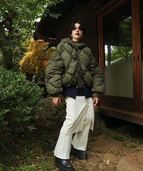 OMMO（オーエムエムオー） パンツ LONG SK LAYERED KT PT レディース