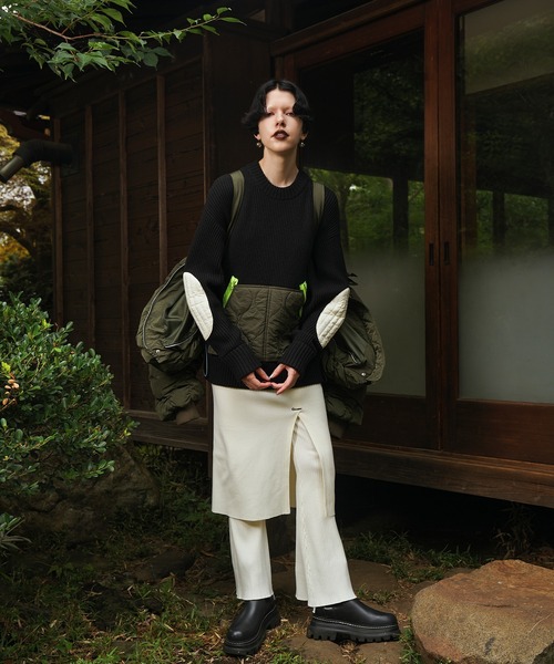 OMMO（オーエムエムオー） パンツ LONG SK LAYERED KT PT レディース