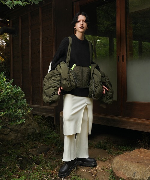 OMMO（オーエムエムオー） パンツ LONG SK LAYERED KT PT レディース