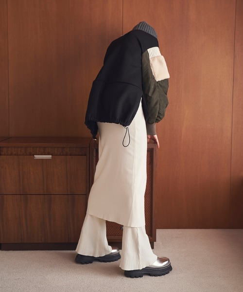 OMMO（オーエムエムオー） パンツ LONG SK LAYERED KT PT レディース
