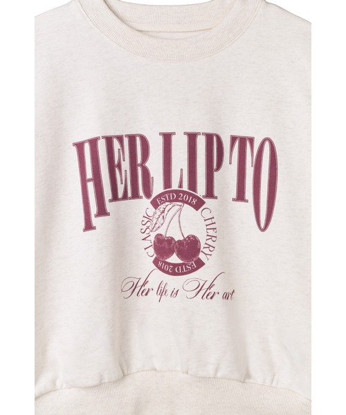 即購入可　Herlipto Classic Cherry Sweatshirt Herlipto Classic Cherry Sweatshirt さくらんぼ - メルカリ