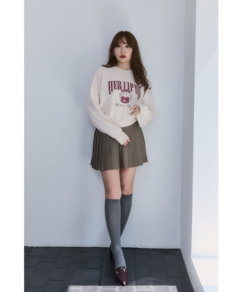 トップス Classic Cherry Sweatshirt Herlipto Her lip to トレーナー スウェット Classic Cherry Sweatshirt