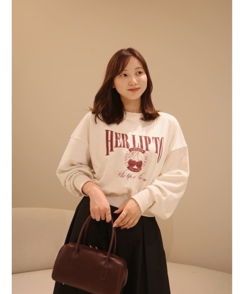 Her lip to トレーナー スウェット Classic Cherry Sweatshirt