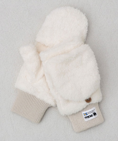 moz（モズ） 手袋 ファーミトングローブ 親指フィンガーレス