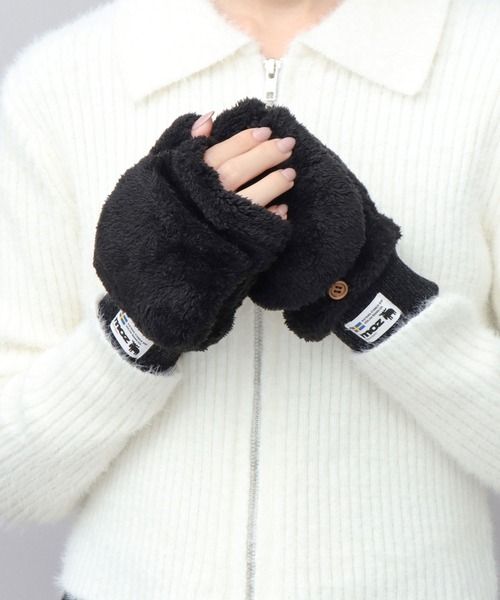 moz（モズ） 手袋 ファーミトングローブ 親指フィンガーレス