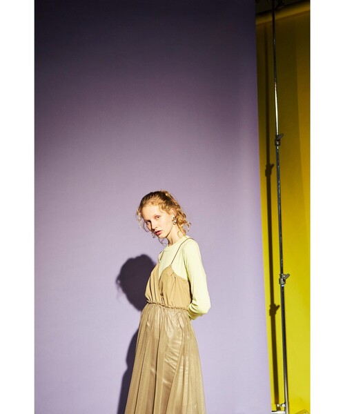 「CAST:」 キャミソールワンピース M ベージュ レディース_画像7