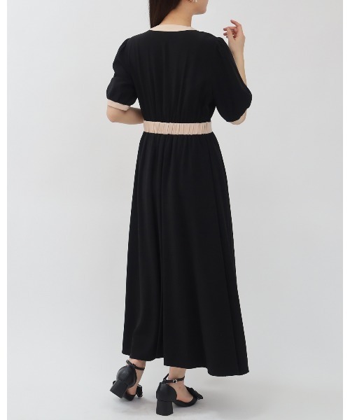 「ASTORIA ODIER」 半袖ワンピース MEDIUM ネイビー レディース_画像9