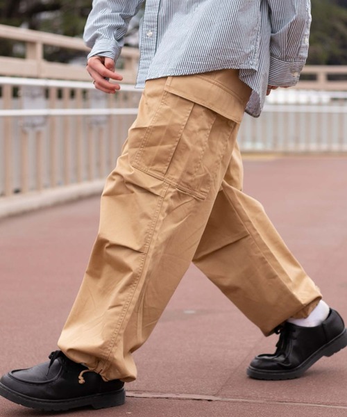 WEGO（ウィゴー） カーゴパンツ MEDIUM ベージュ メンズ : ZOZOTOWN