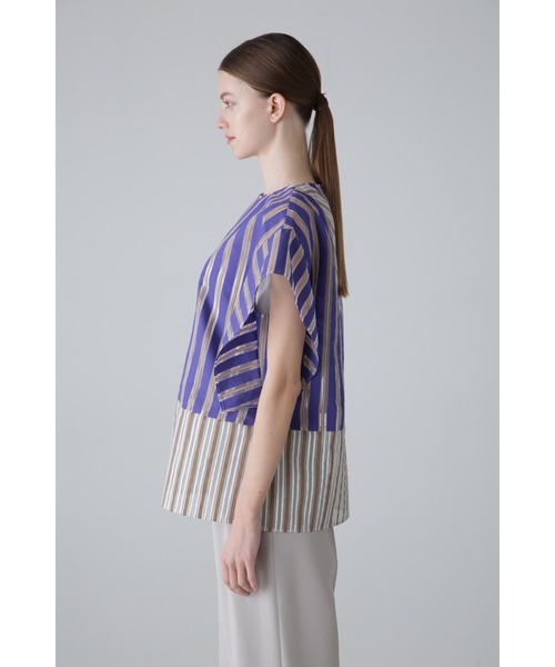 「ADORE」 半袖チュニック 38 ブルー レディース_画像7