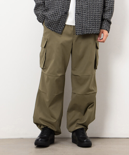 COMME CA ISM（コムサイズム） カーゴパンツ ポリエステルツイル