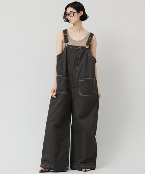 「UNIVERSAL OVERALL」 オーバーオール FREE ネイビー レディース_画像3