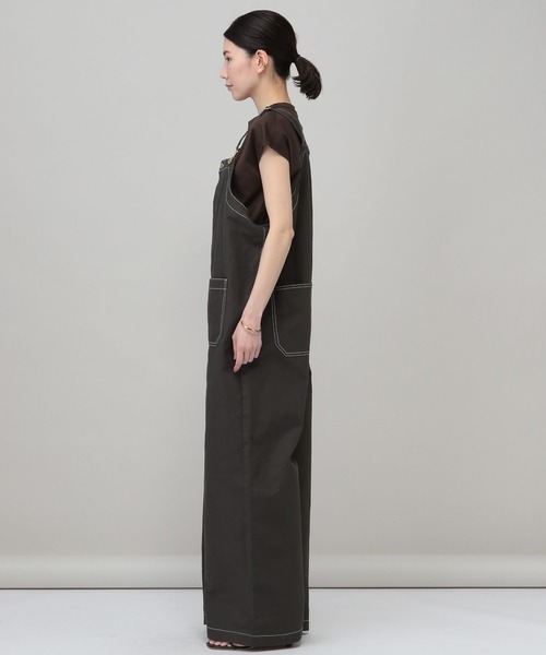 「UNIVERSAL OVERALL」 オーバーオール FREE ネイビー レディース_画像4