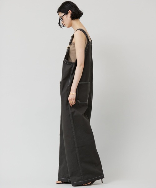 「UNIVERSAL OVERALL」 オーバーオール FREE ネイビー レディース_画像5