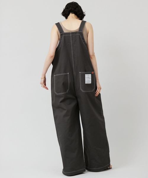 「UNIVERSAL OVERALL」 オーバーオール FREE ネイビー レディース_画像7