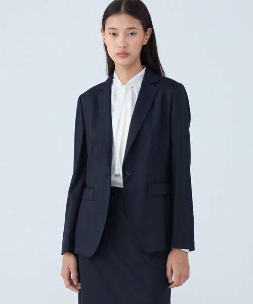 未使用　トゥモローランド コレクション　テーラードジャケット　M　レディース　黒 TOMORROWLAND（トゥモローランド） テーラードジャケット 36 ブラック