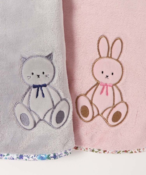 Bleu Bleuet（ブルーブルーエ） ブランケット furry animals