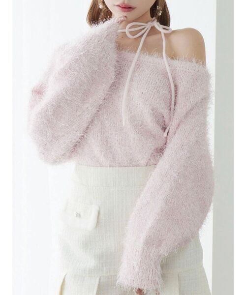 EATME（イートミー） ニット セーター ワンショルダーシャギーニット