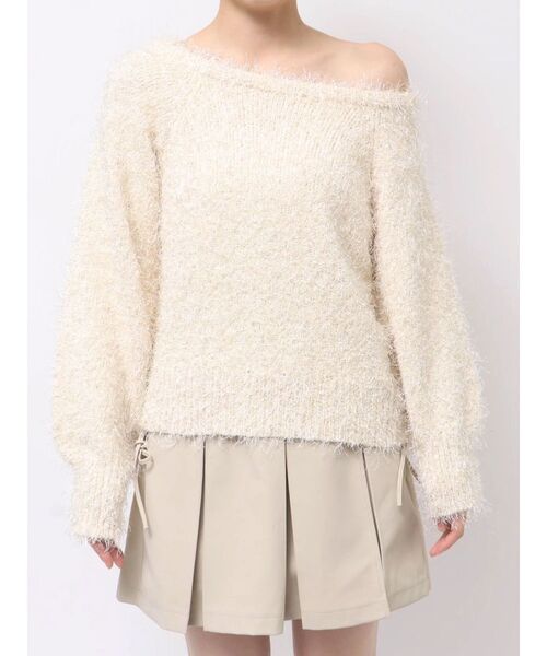 EATME（イートミー） ニット セーター ワンショルダーシャギーニット