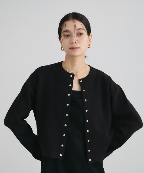 サロンアダムエロペ　カーディガン SALON adam et ropé(サロン アダム エ ロペ) / オープンカラー