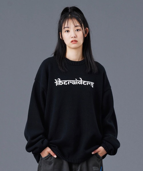 Liberaiders（リベレイダース） セーター ニット WOVEN LOGO KNIT
