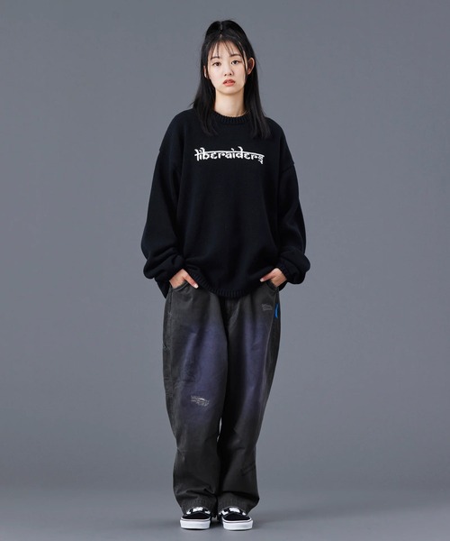 Liberaiders（リベレイダース） セーター ニット WOVEN LOGO KNIT
