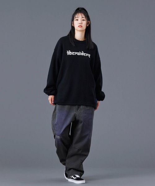 Liberaiders（リベレイダース） セーター ニット WOVEN LOGO KNIT