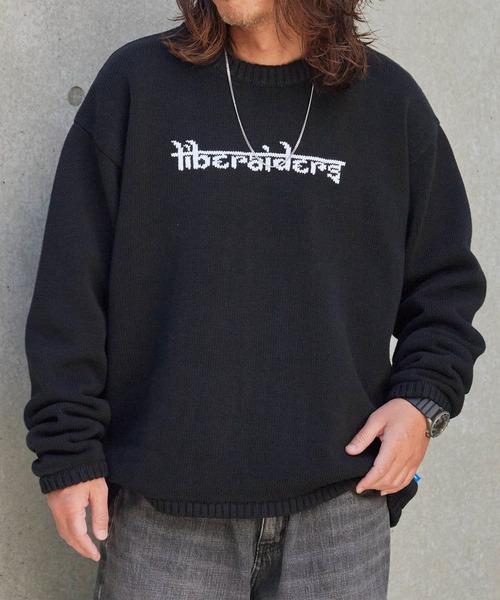 Liberaiders（リベレイダース） セーター ニット WOVEN LOGO KNIT