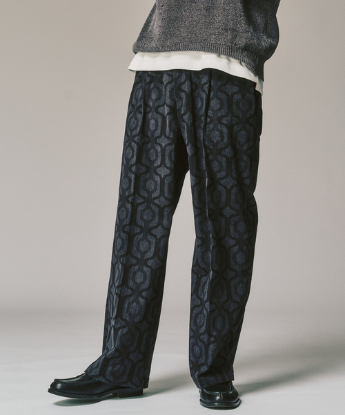 417 EDIFICE（フォーワンセブンエディフィス） スラックス PRINT