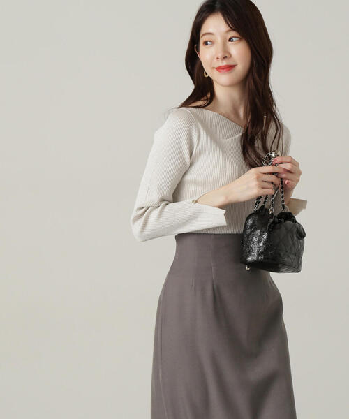 「PROPORTION BODY DRESSING」 長袖ニット FREE グレー レディース_画像6