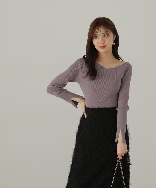 「PROPORTION BODY DRESSING」 長袖ニット FREE グレー レディース_画像9