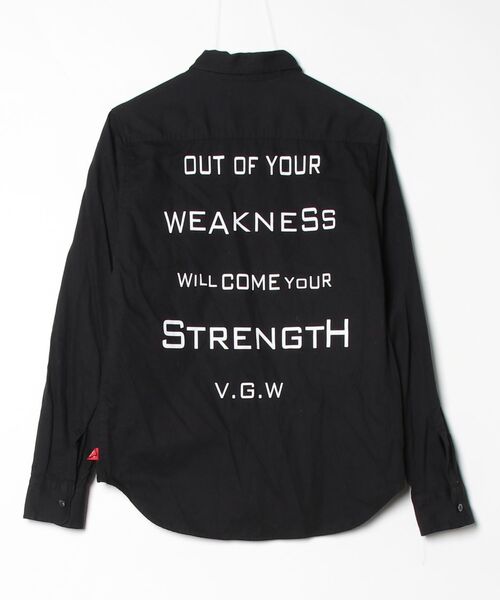 「VIRGOwearworks」 長袖シャツ 2 ブラック メンズ_画像2