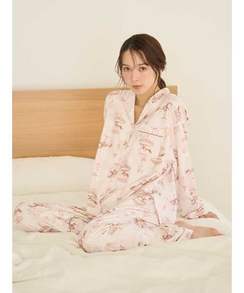 SNIDEL HOME パジャマ ルームウェア カルーセルプリントロングパンツ