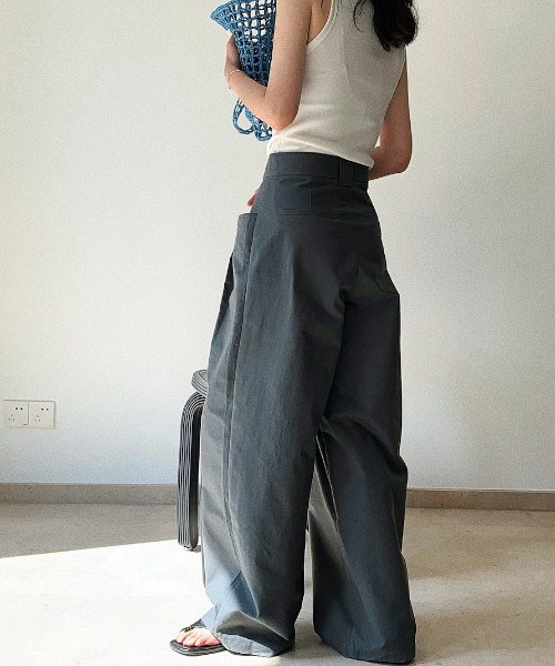 「chuclla」 パンツ L ダークグレー レディース_画像9