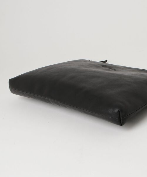 「SLOW」 ワンポイントクラッチバッグ - ブラック レディース_画像3