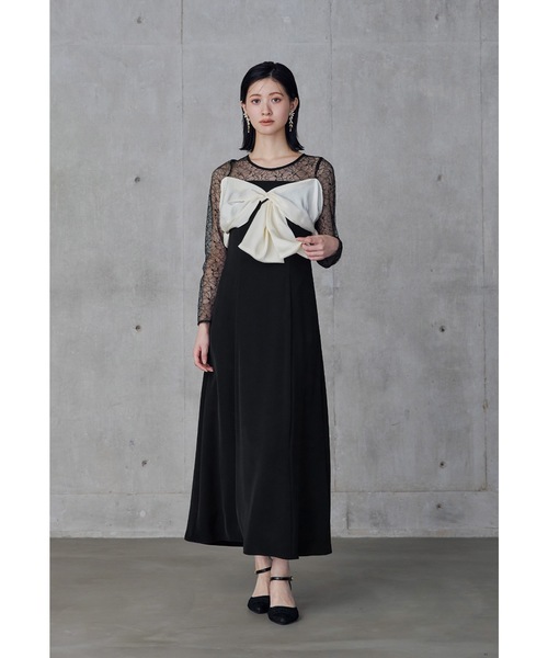 オケージョンドレス niana niana（ニアナ） ドレス 2wayレースボレロパーティードレス : ZOZOTOWN