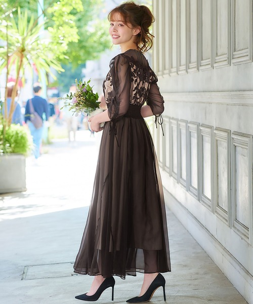 「GIRL」 半袖ワンピース M ブルーグレー レディース_画像8