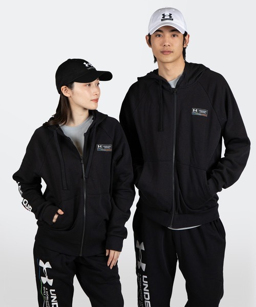 アンダーアーマー　ジップアップパーカーセットアップ UNDER ARMOUR（アンダーアーマー） ジップアップパーカー M ブラック
