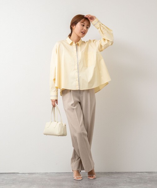 「NOLLEY'S」 長袖シャツ 38 イエロー レディース_画像2