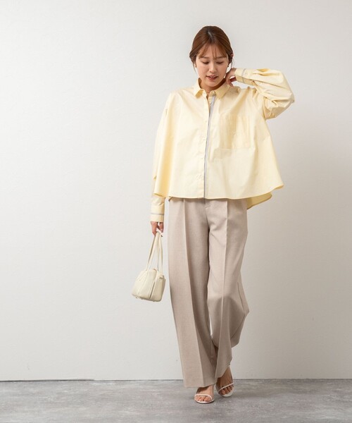 「NOLLEY'S」 長袖シャツ 38 イエロー レディース_画像3