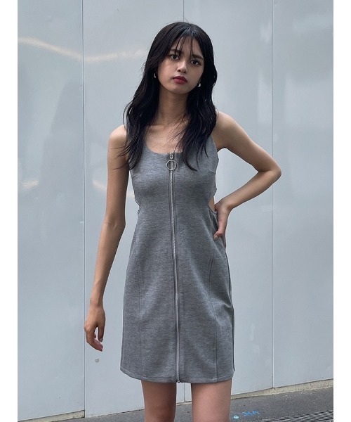 「ENVYM」 キャミソールワンピース FREE ブラック レディース_画像4