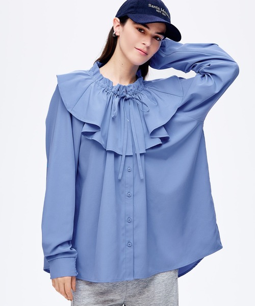 coca（コカ） チュニック ビックカラーチュニックブラウス : ZOZOTOWN