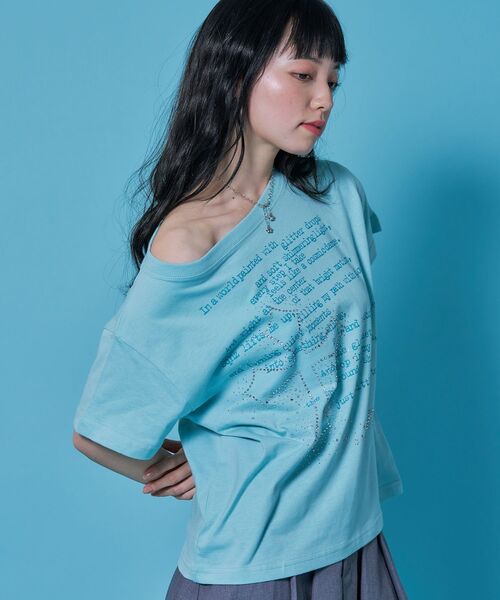 coyseio ワンショルダーTシャツ SEQUENZE tシャツ WEB限定 / ワンショルダー レディースクロス半袖T